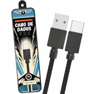 Cabo Dados USB Tipo C Turbo 3A Fancy CA253