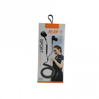 Fone De Ouvido p2 com fio flexível para pratica de esportes H'maston ej-25